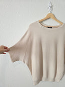 Quince Cotton Cashmere Dolman Sweater (M)