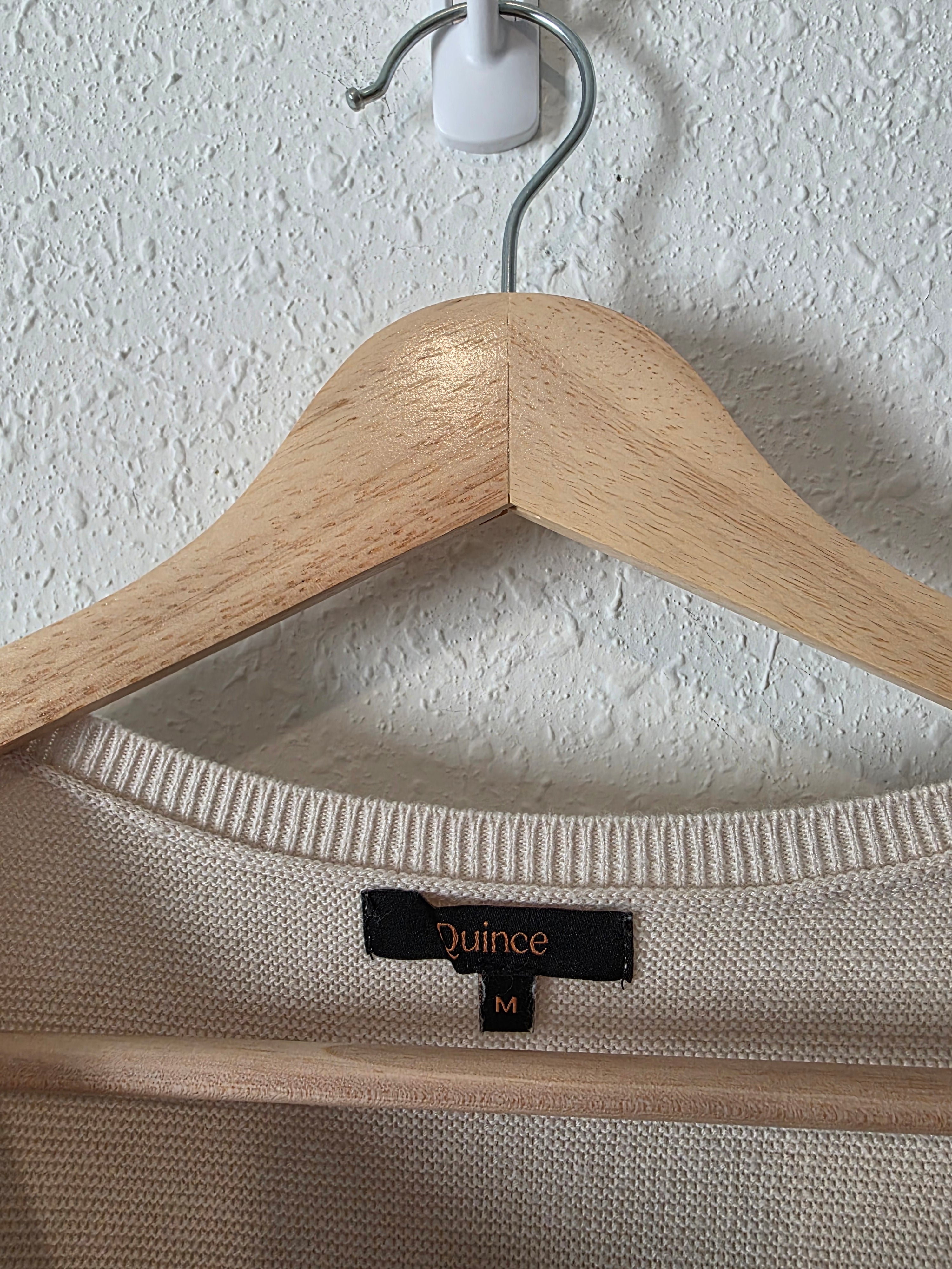 Quince Cotton Cashmere Dolman Sweater (M)