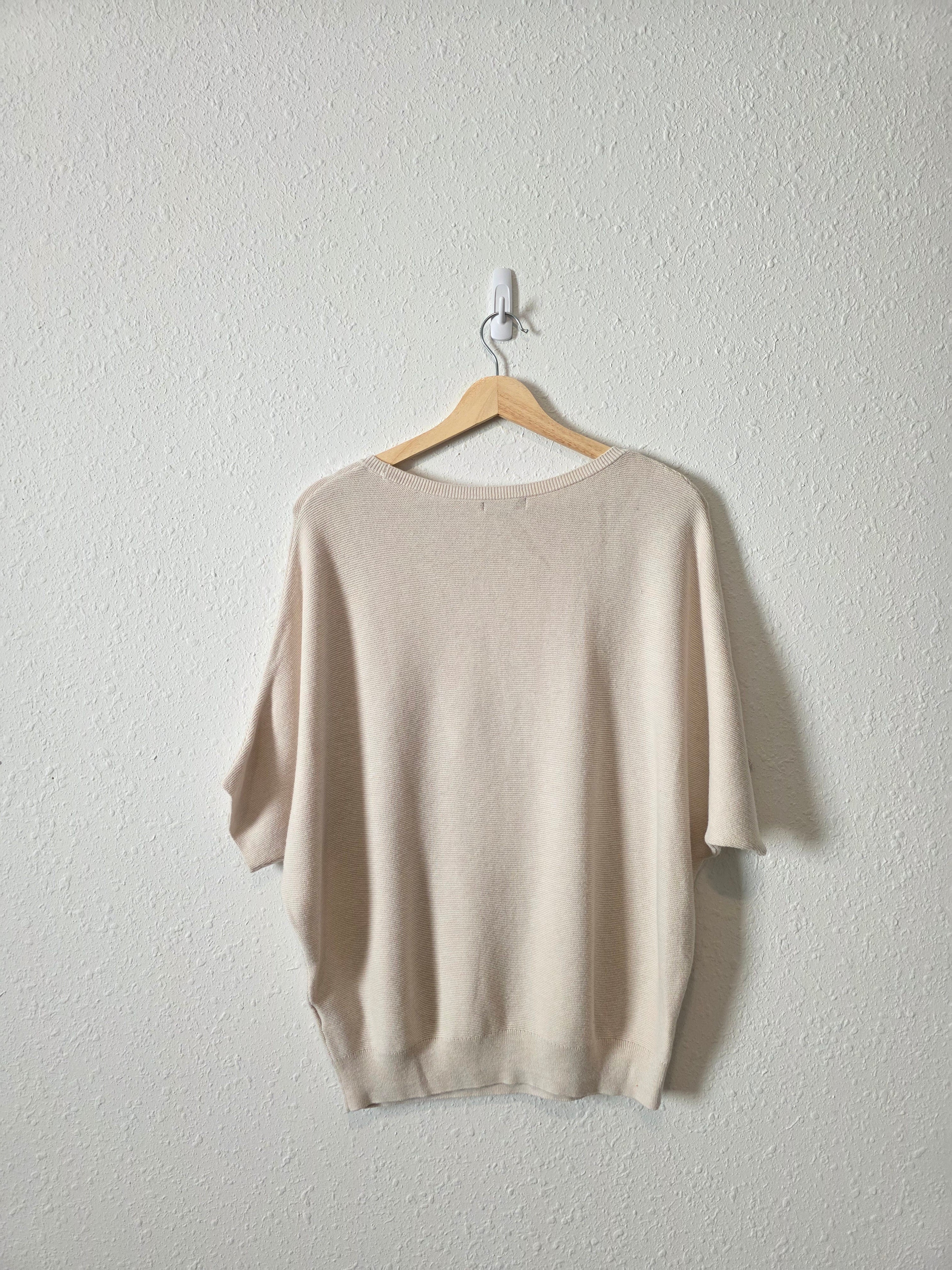 Quince Cotton Cashmere Dolman Sweater (M)
