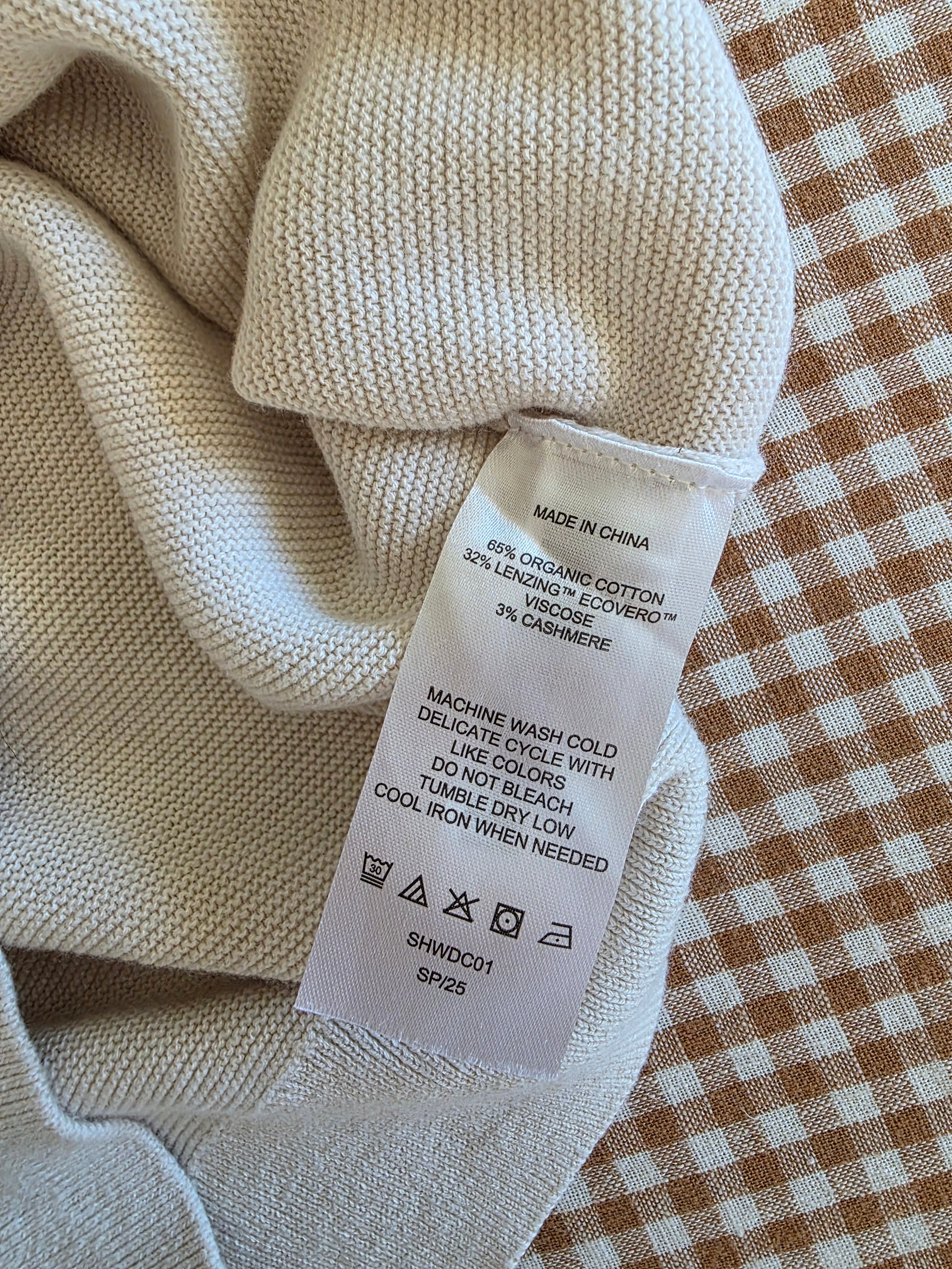 Quince Cotton Cashmere Dolman Sweater (M)