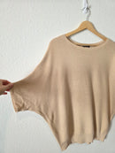 Quince Cotton Cashmere Dolman Sweater (M)