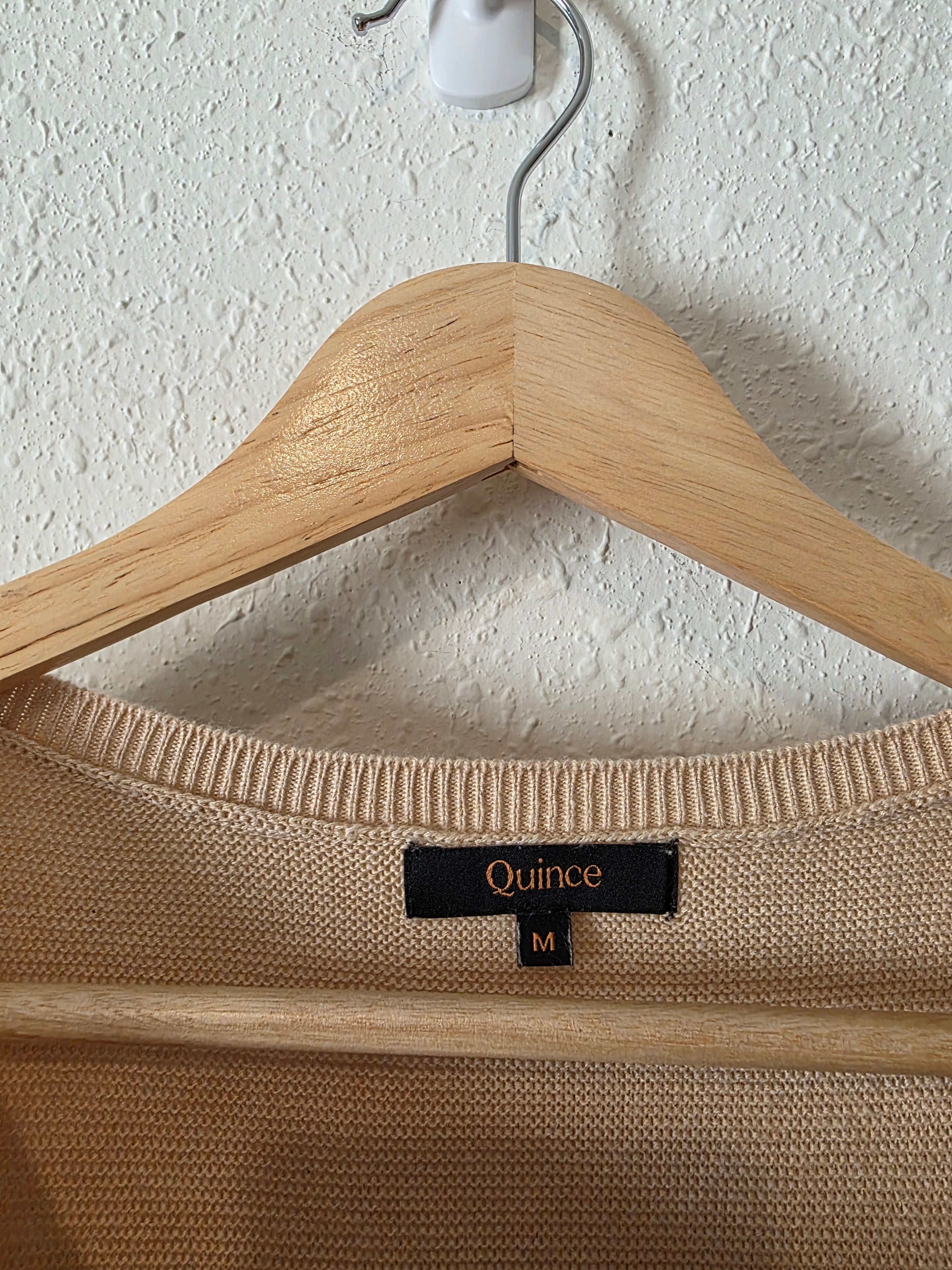 Quince Cotton Cashmere Dolman Sweater (M)