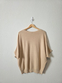 Quince Cotton Cashmere Dolman Sweater (M)