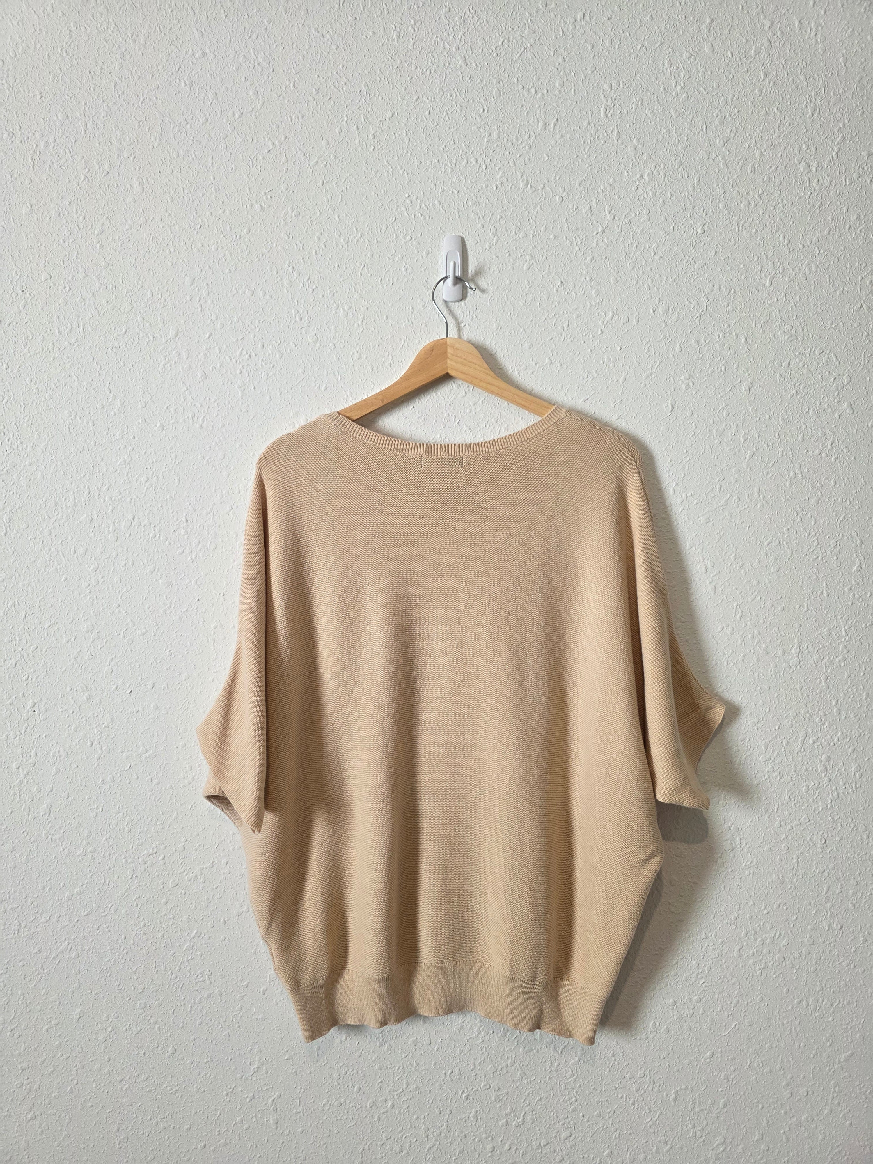 Quince Cotton Cashmere Dolman Sweater (M)
