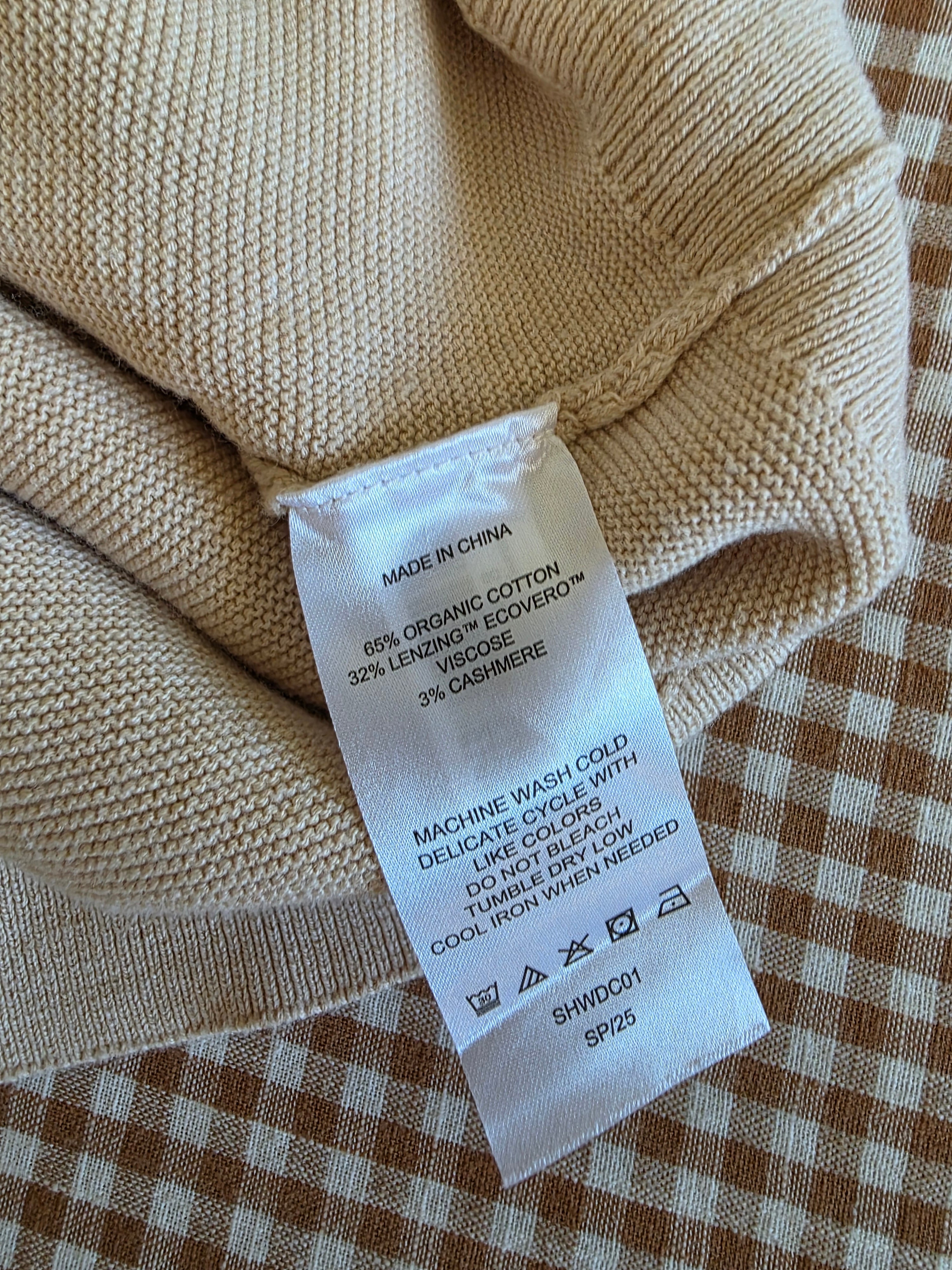 Quince Cotton Cashmere Dolman Sweater (M)