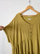 Chartreuse Gauze Midi Dress (4X)