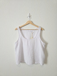 NEW Textured Linen Tank (L)
