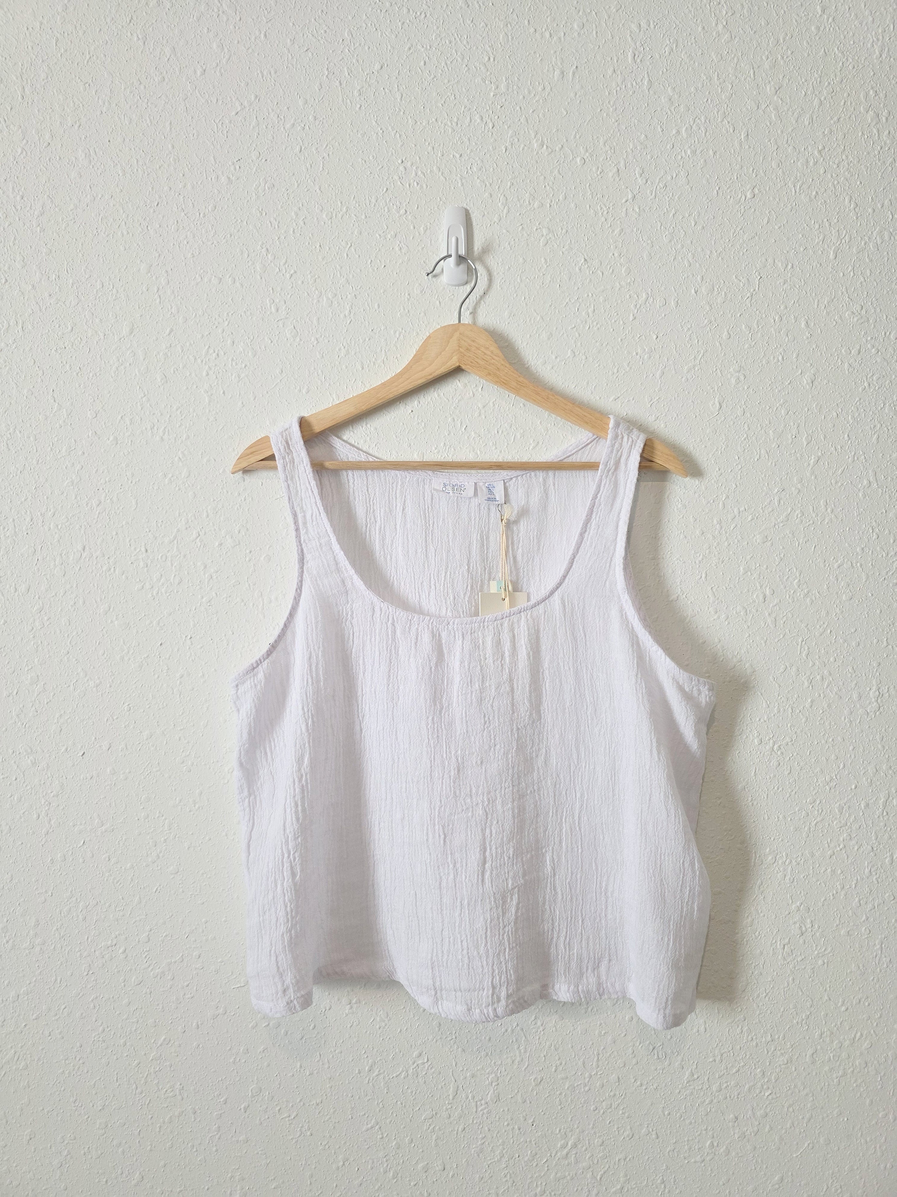 NEW Textured Linen Tank (L)