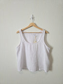 NEW Textured Linen Tank (L)