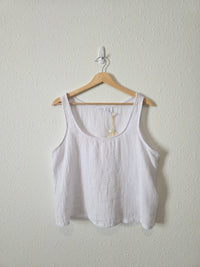 NEW Textured Linen Tank (L)