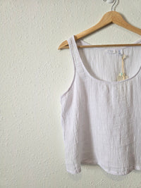 NEW Textured Linen Tank (L)