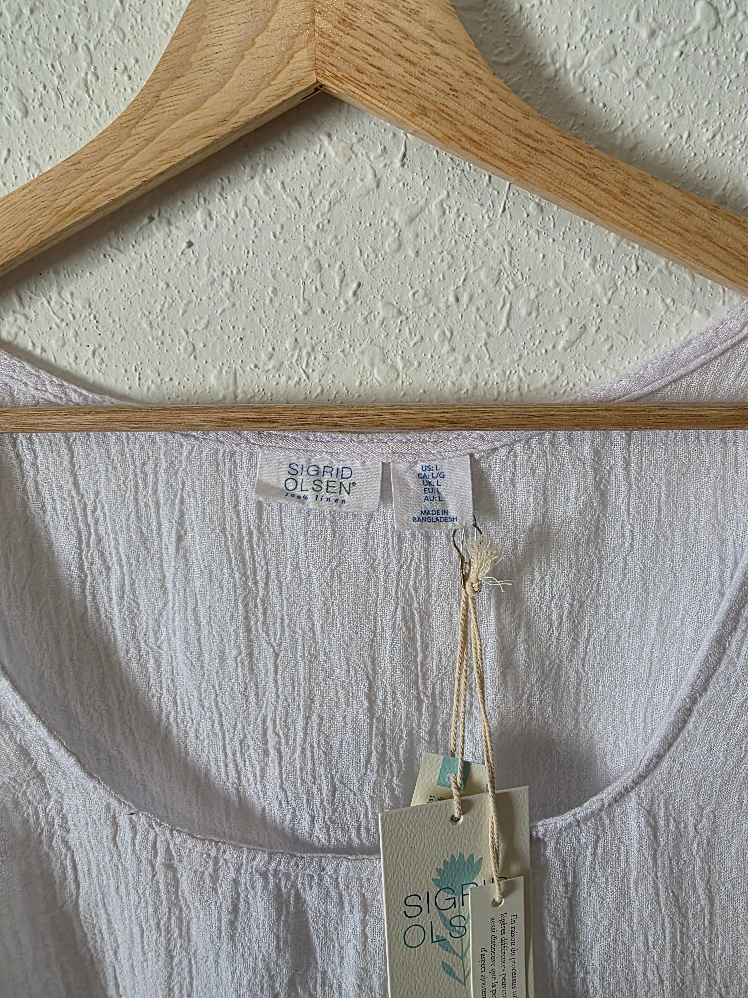 NEW Textured Linen Tank (L)