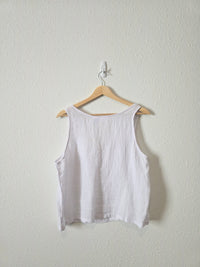 NEW Textured Linen Tank (L)