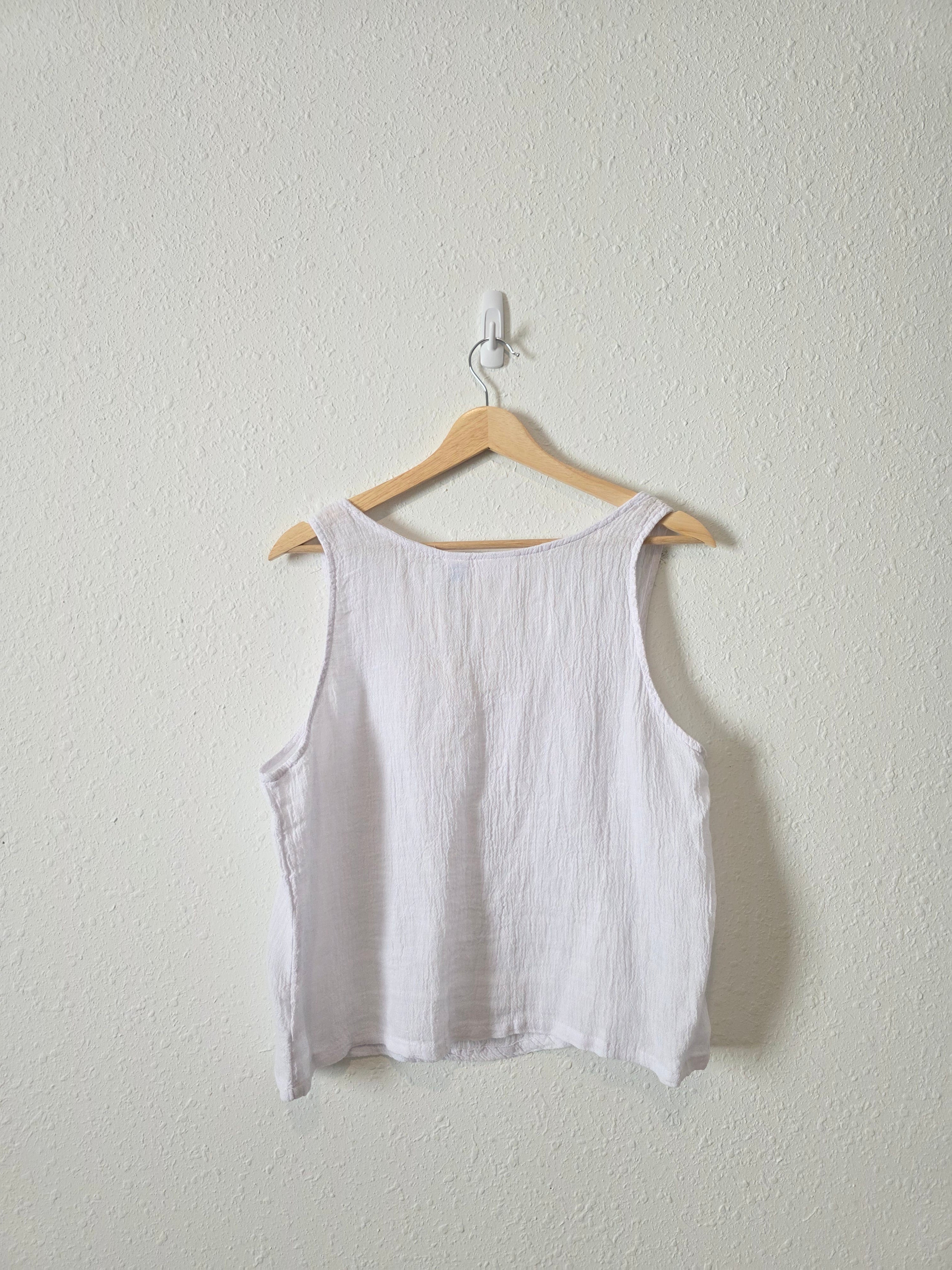NEW Textured Linen Tank (L)