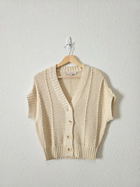 Loft Textured Cotton Cardigan (S)
