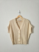 Loft Textured Cotton Cardigan (S)