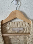 Loft Textured Cotton Cardigan (S)