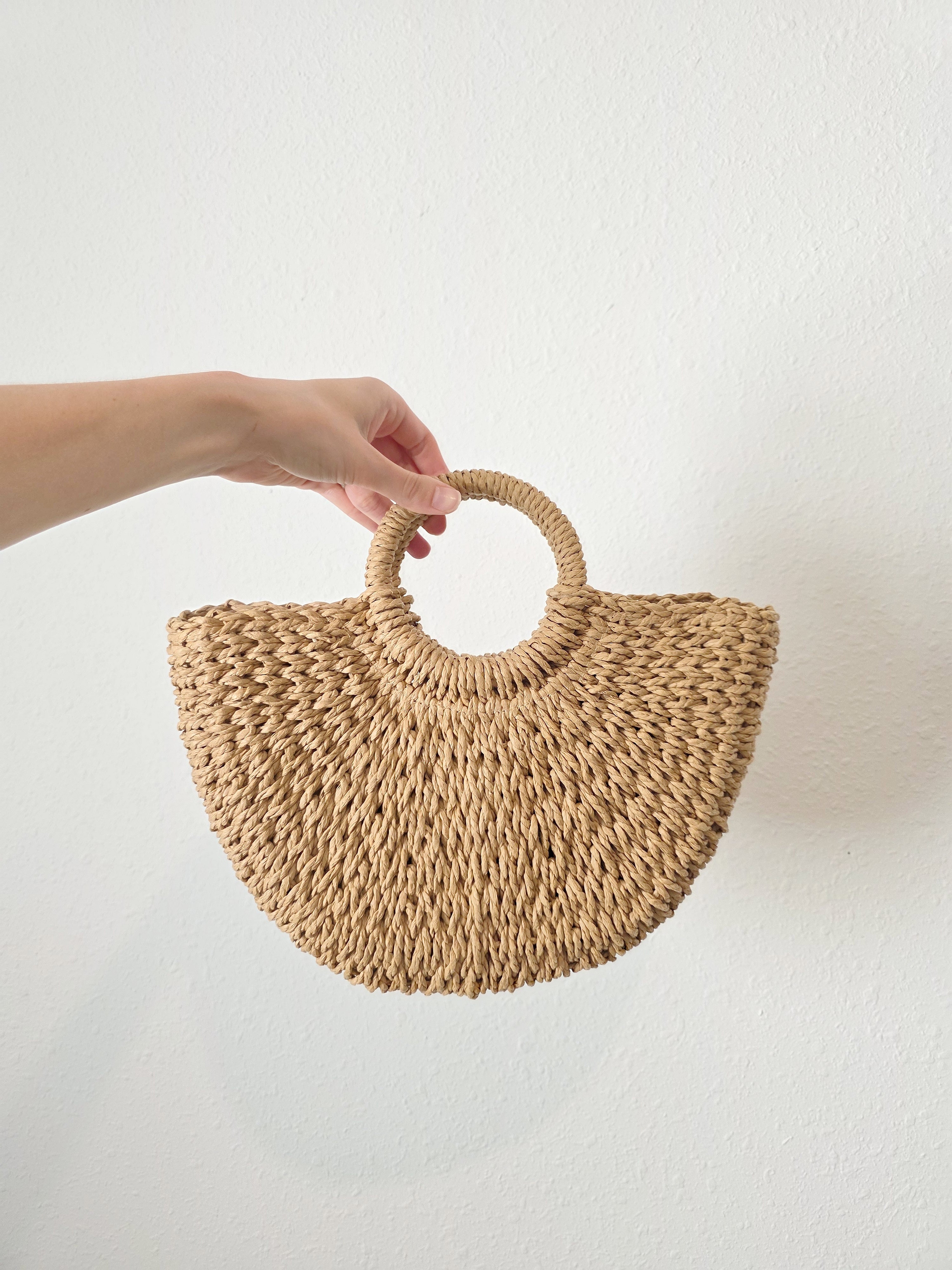 Small Raffia Beachy Handbag