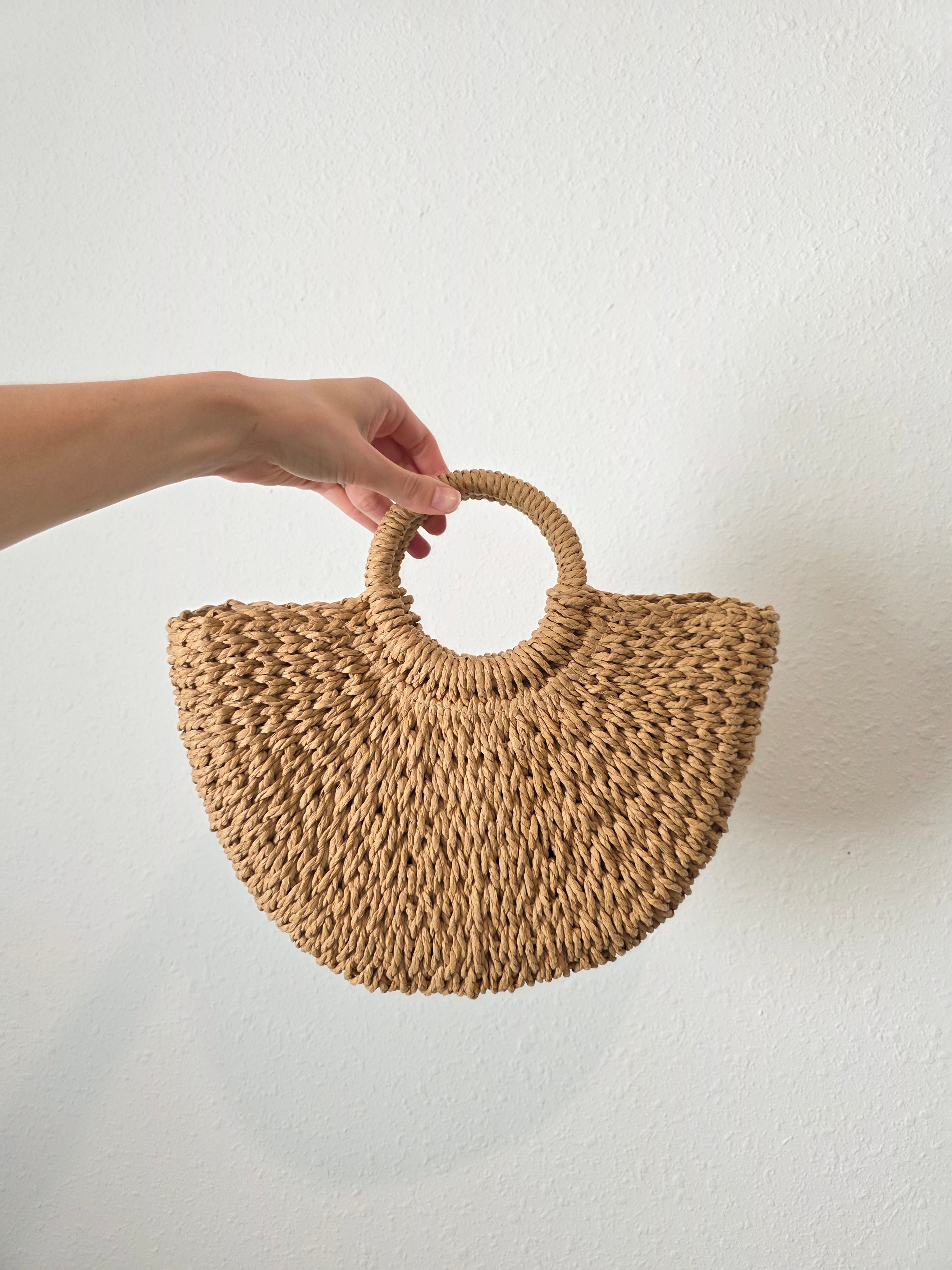 Small Raffia Beachy Handbag