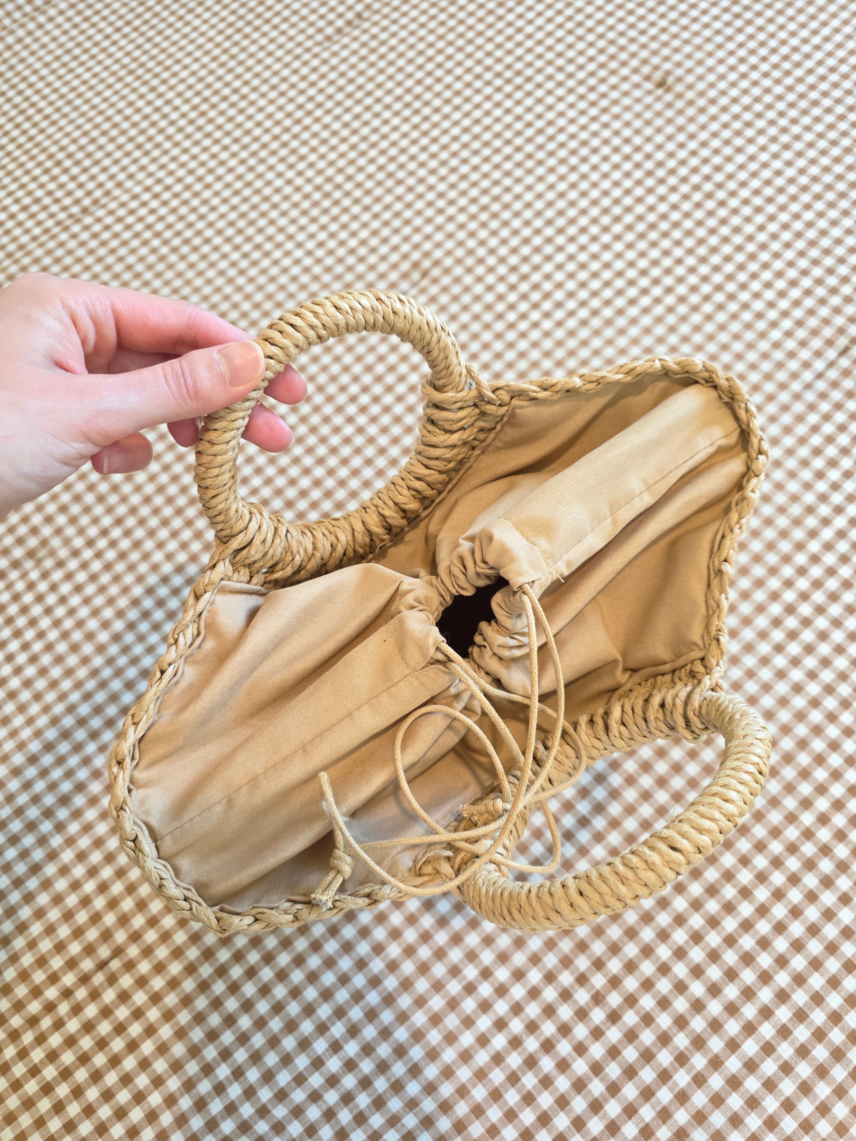 Small Raffia Beachy Handbag