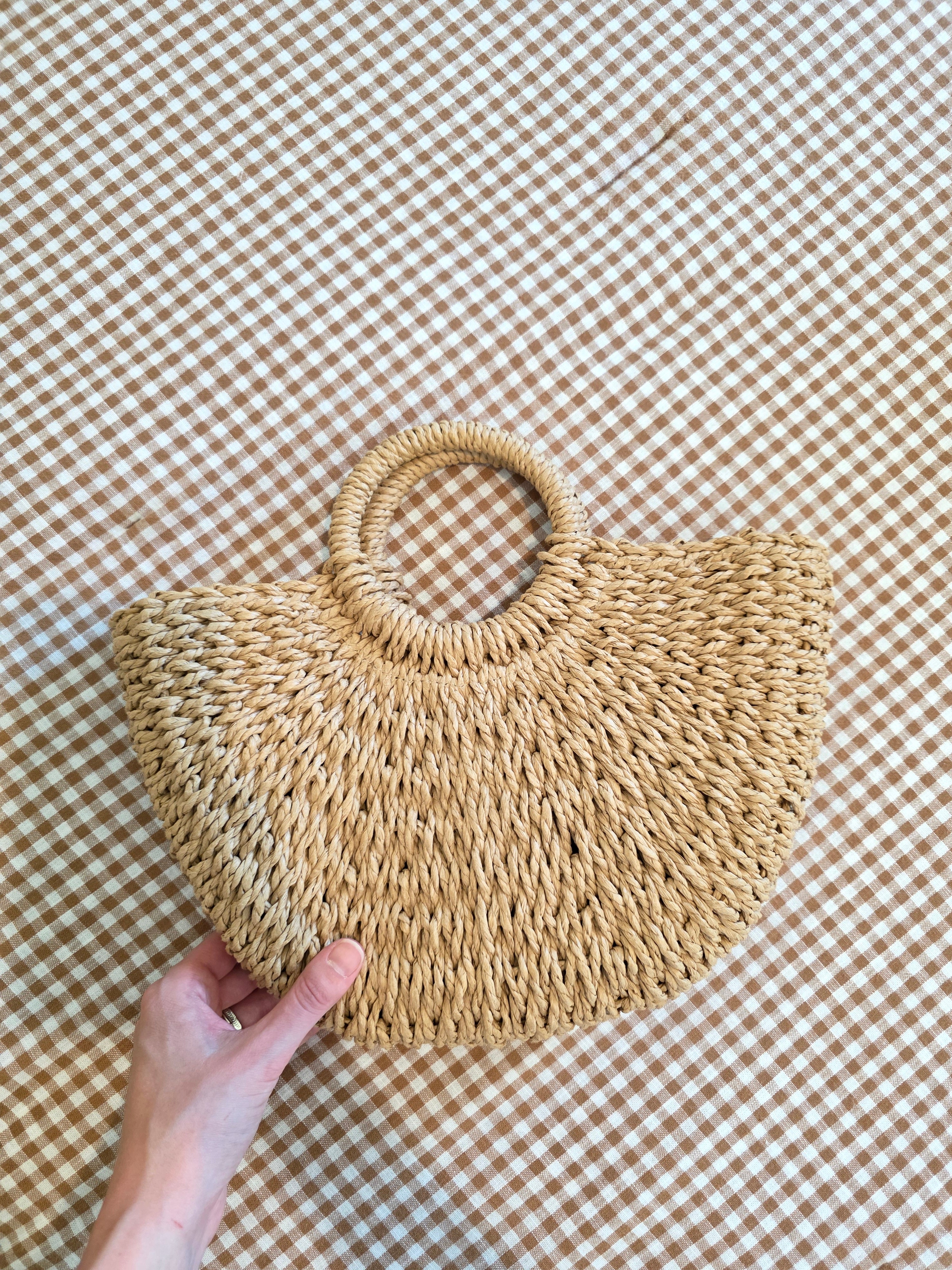 Small Raffia Beachy Handbag