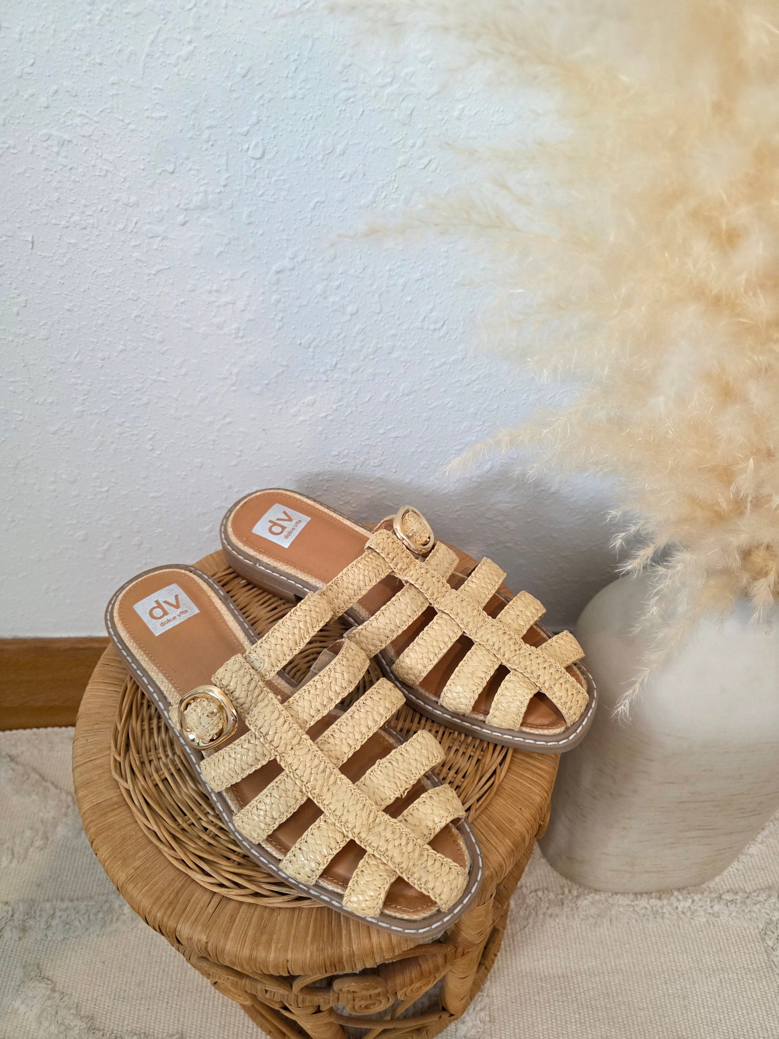 Dolce Vita Raffia Fisherman Mules (10)
