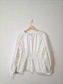 Gap Puff Sleeve Cotton Top (L)
