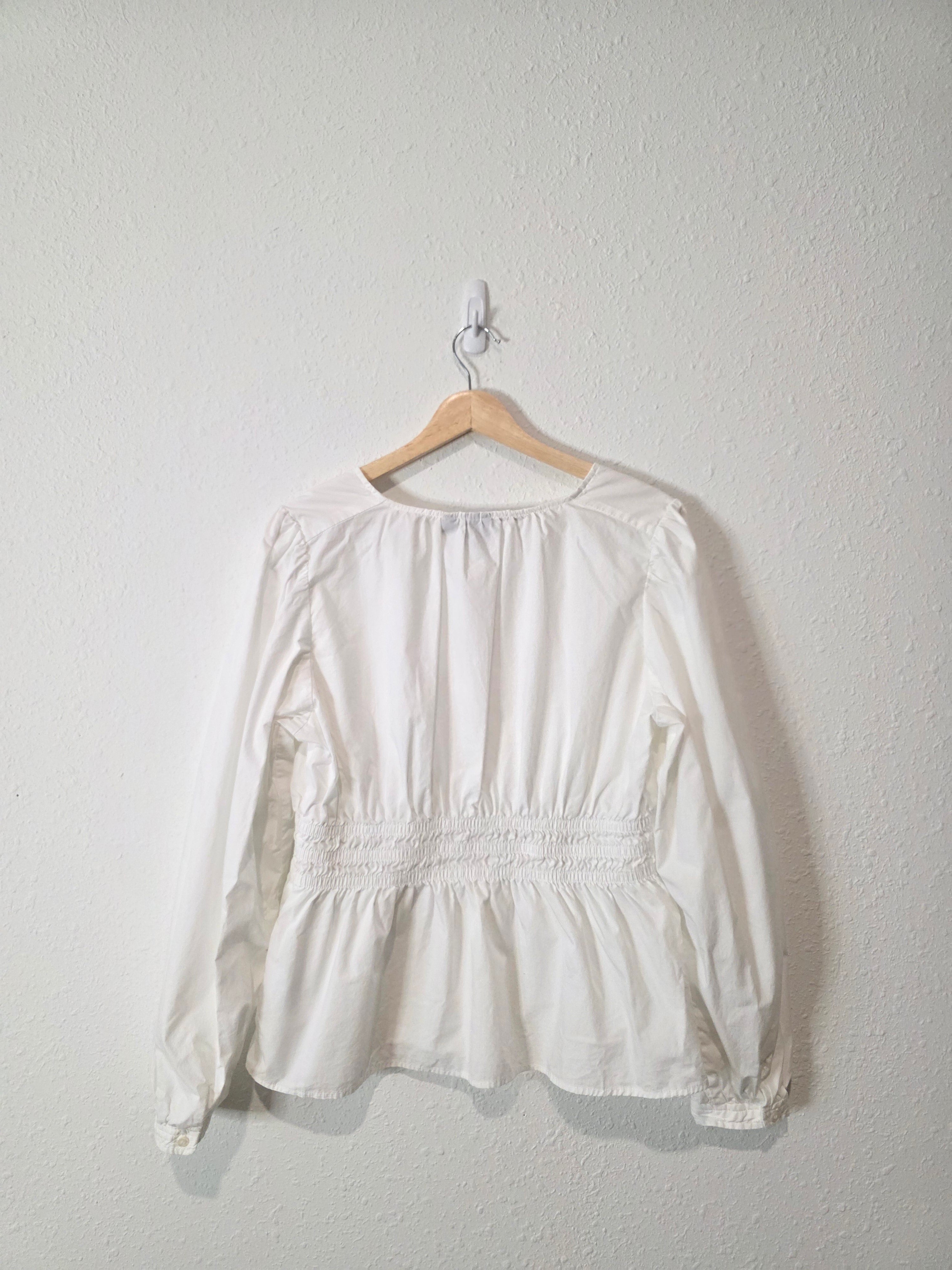 Gap Puff Sleeve Cotton Top (L)