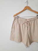 Gap Linen Blend Pull On Shorts (L)