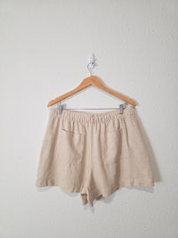 Gap Linen Blend Pull On Shorts (L)