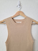 By Together Ribbed Crewneck Tank (M)