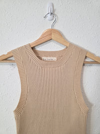 By Together Ribbed Crewneck Tank (M)