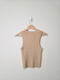 By Together Ribbed Crewneck Tank (M)