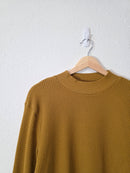 Madewell Mustard Waffle Tee (L)