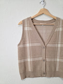 Z Supply Neutral Checkered Vest (S)