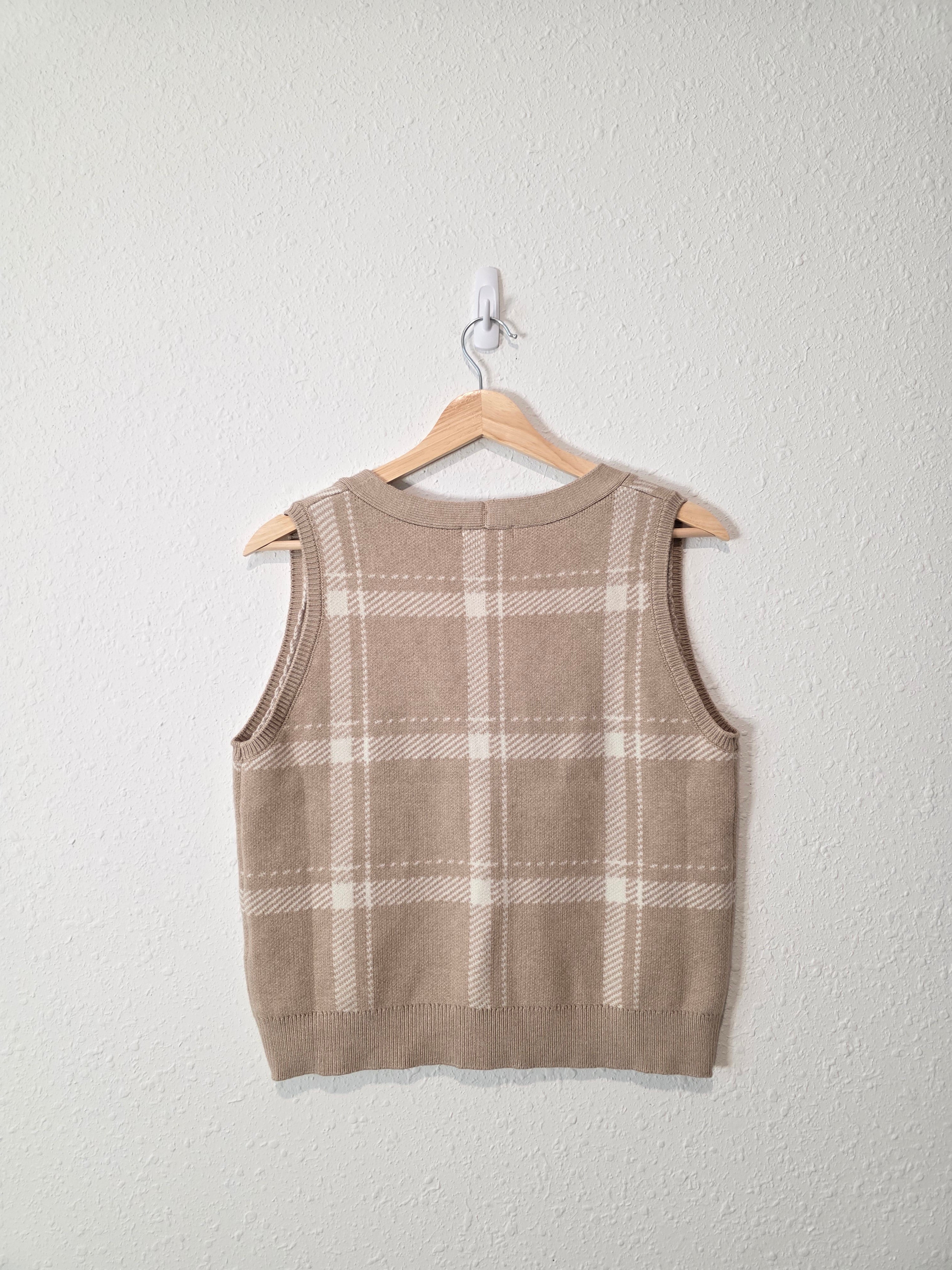 Z Supply Neutral Checkered Vest (S)