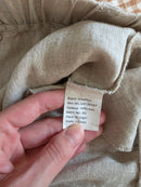 Neutral Wide Leg Linen Pants (M)