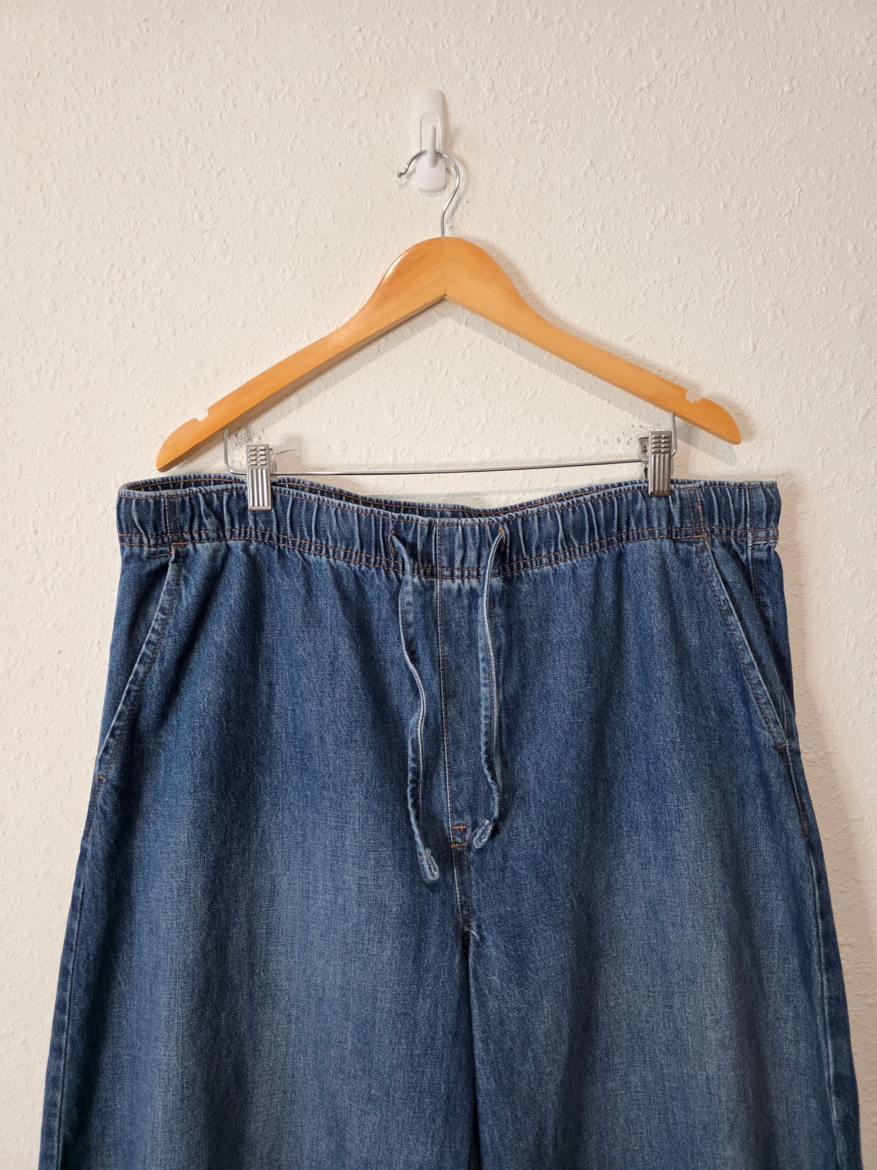Relaxed Barrel Pull On Jeans (XL Tall)