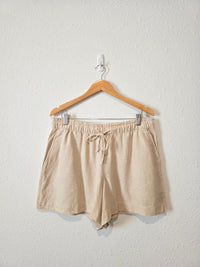 Gap Linen Blend Pull On Shorts (L)