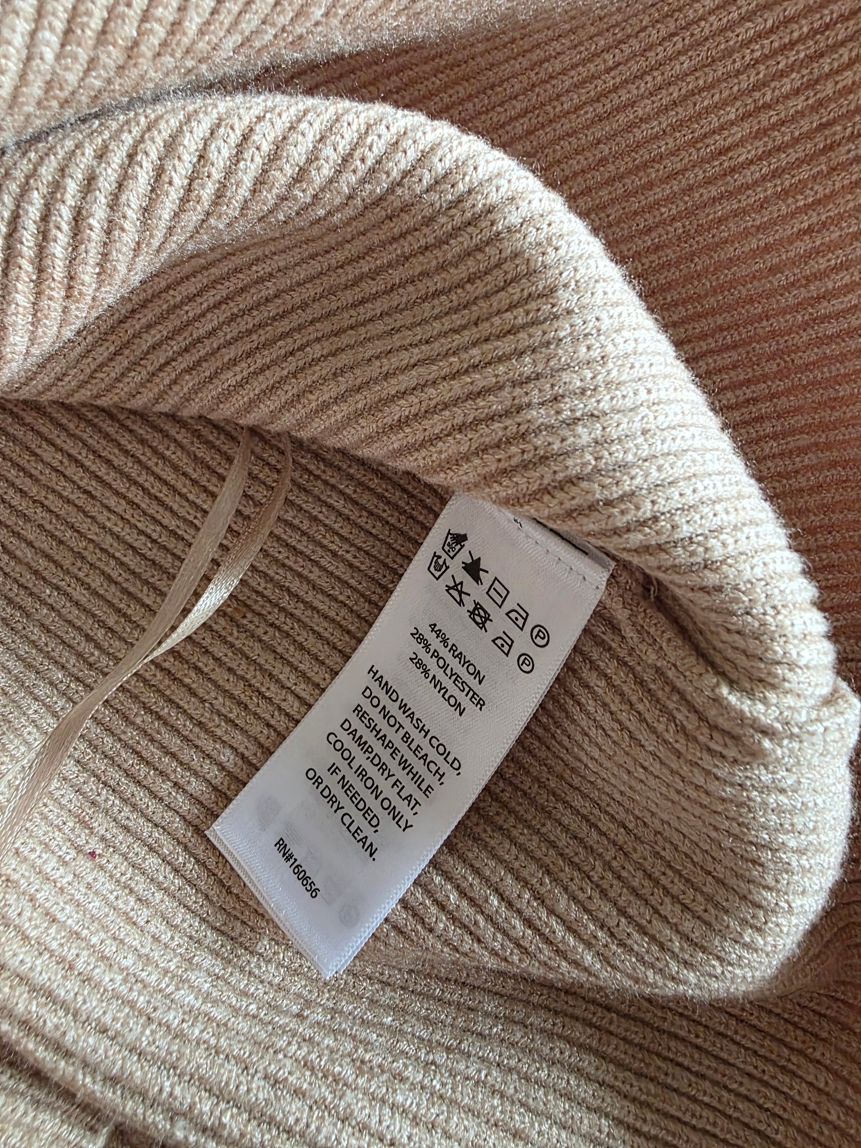 NEW Neutral Knit Button Up Vest (M)