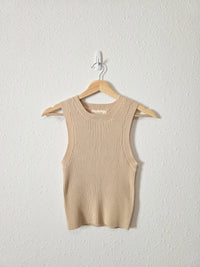 By Together Ribbed Crewneck Tank (M)