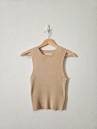 By Together Ribbed Crewneck Tank (M)