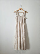 Quince Smocked Linen Midi Dress (XL)