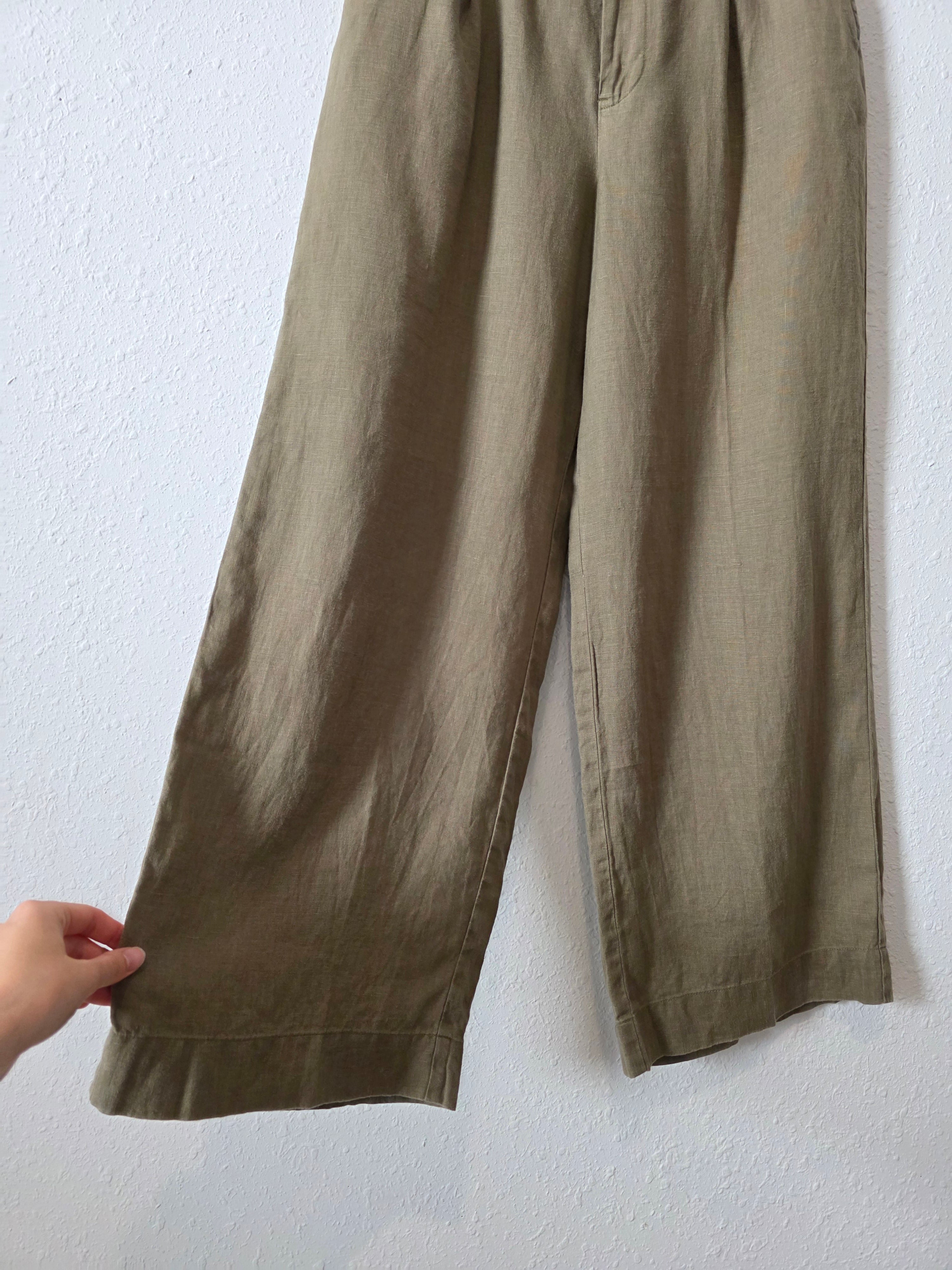 Madewell Harlow Wide Leg Linen Pants (4)