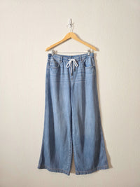 NEW Hidden Wide Leg Drawstring Jeans (26)