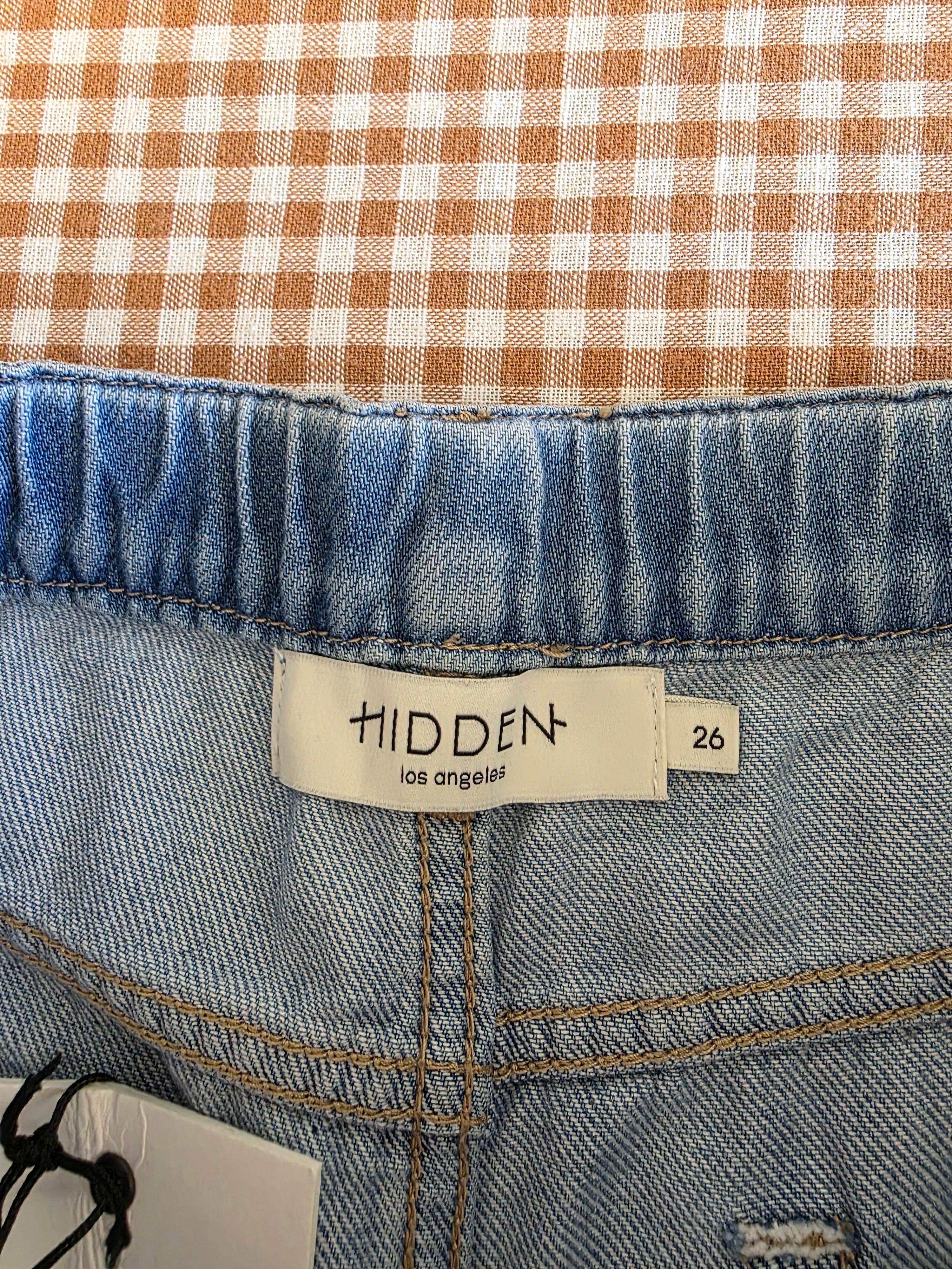 NEW Hidden Wide Leg Drawstring Jeans (26)