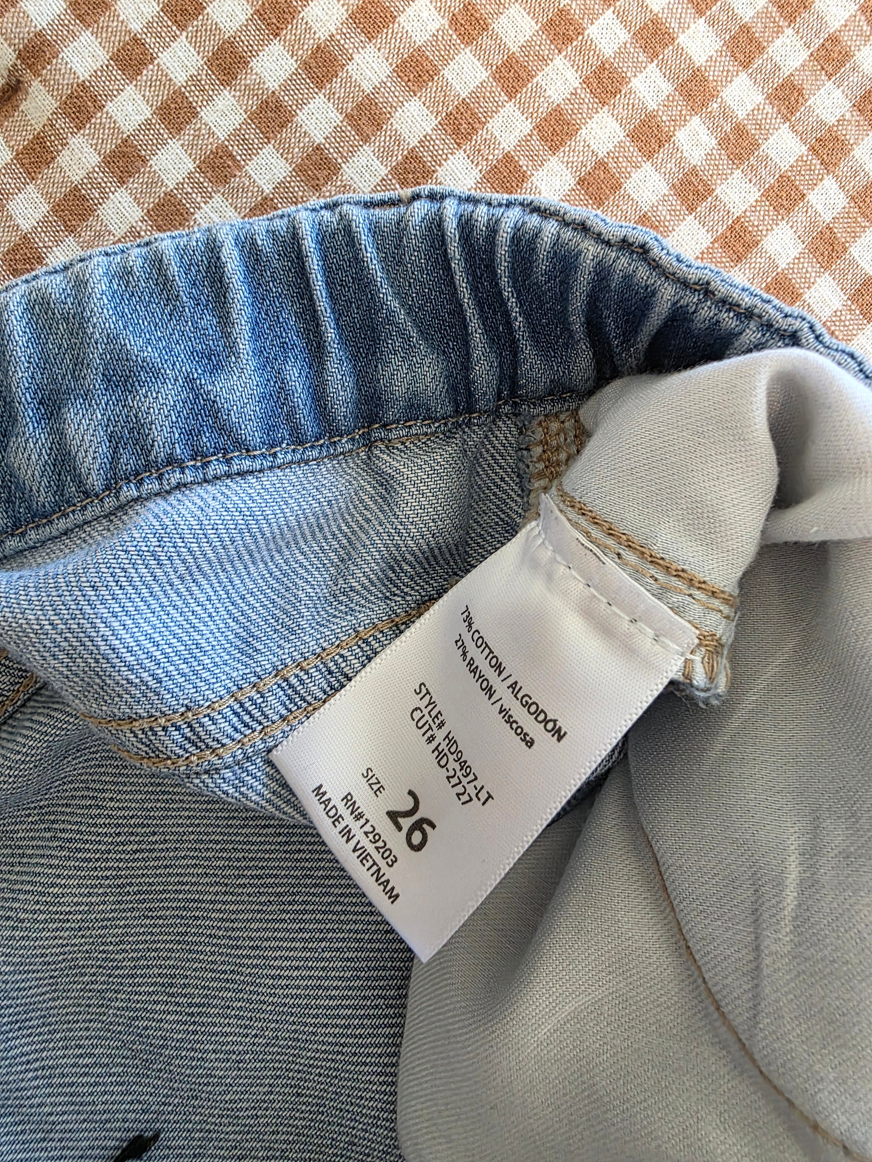 NEW Hidden Wide Leg Drawstring Jeans (26)