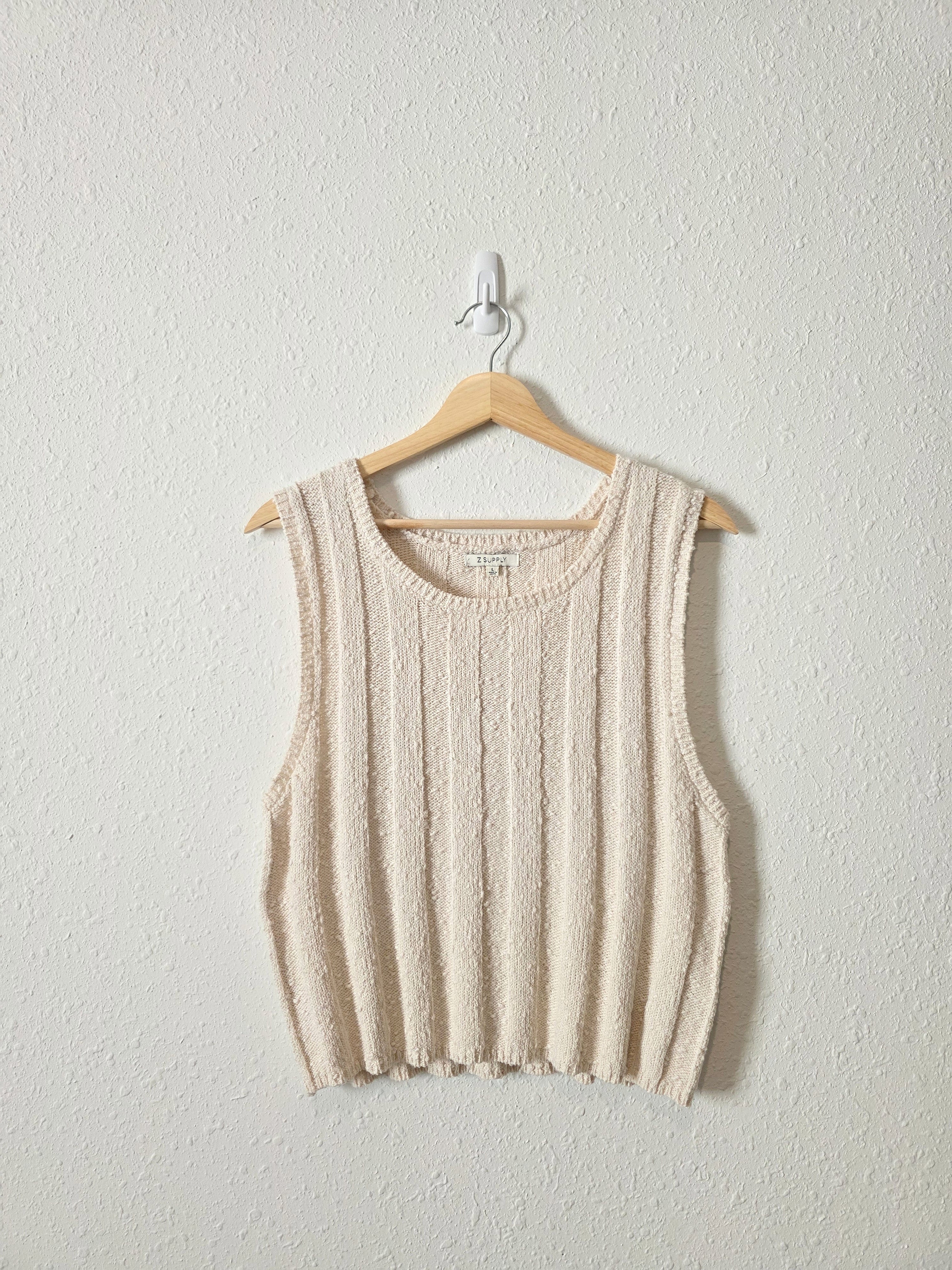 Z Supply Textured Knit Tank (L)