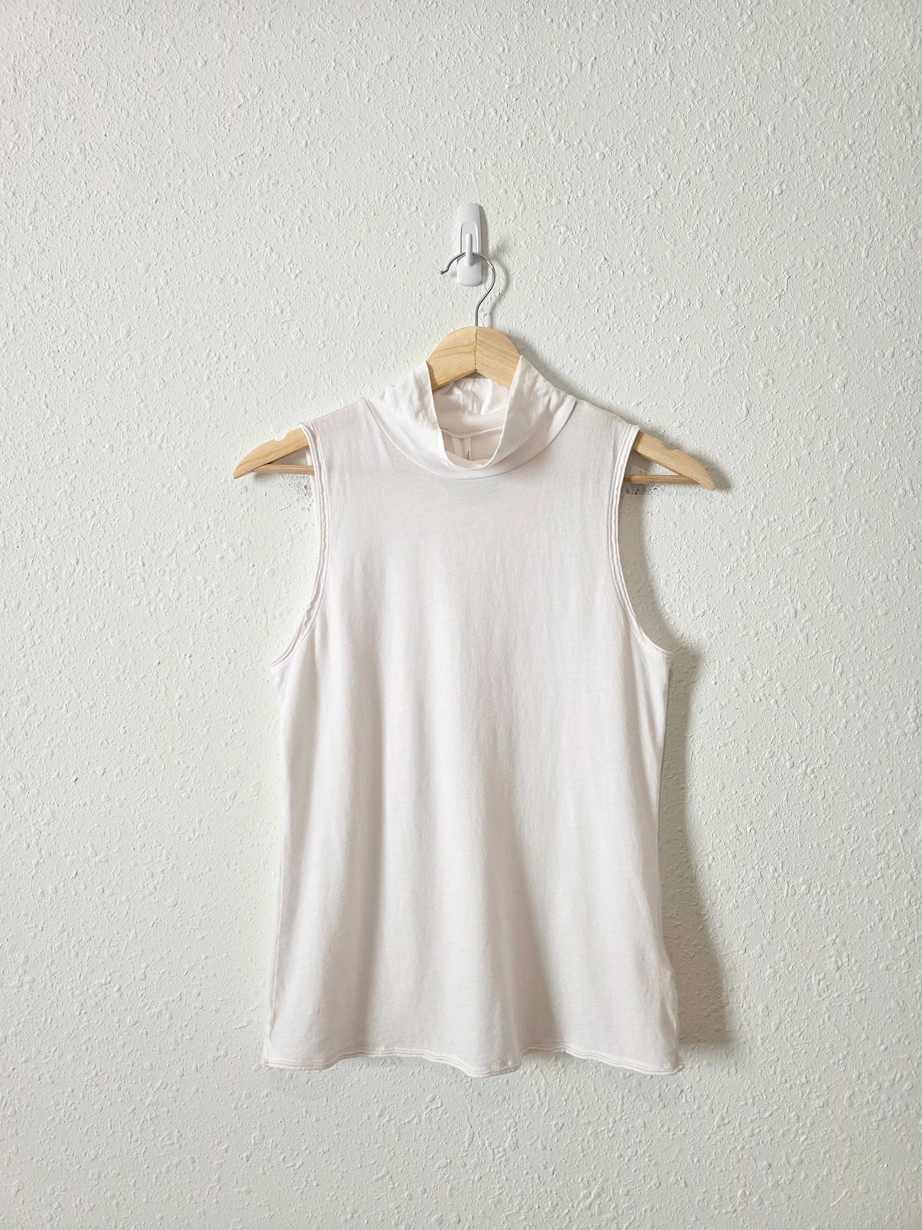 Anthropologie Mockneck Cotton Tank (S)