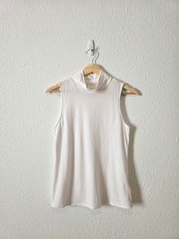Anthropologie Mockneck Cotton Tank (S)